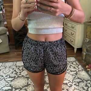 Calvin Klein Black and White Athletic Shorts